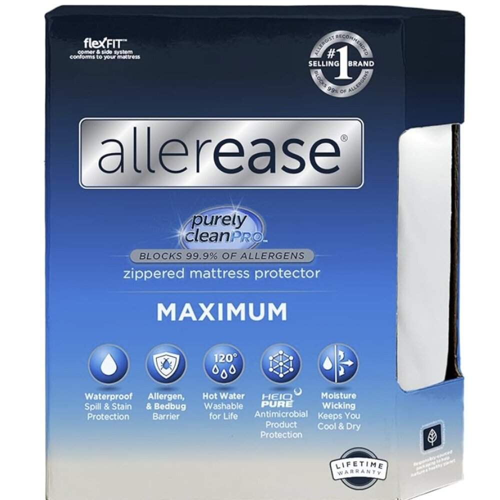 AllerEase Zippered Mattress Protector- Dorm